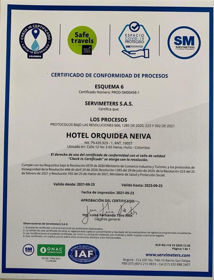 Hotel Orquidea Neiva Exterior photo